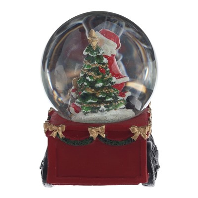 GAEM Фигурка декоративная "Дед Мороз" в стекл шаре, D 10 см, L18 W11 H16 см
