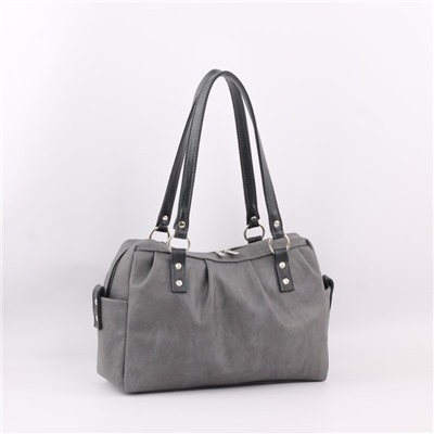 Сумка 149 македония серый+черный ХИТ продаж