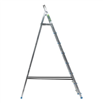 Стремянка, 8 ступеней, стальная, оцинкованная Сибртех