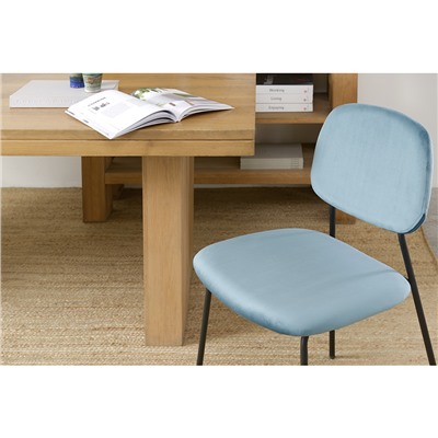 Стул Tilla, велюр, темно-бирюзовый