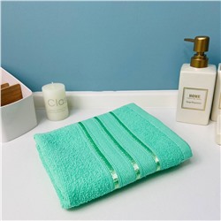 Полотенце махровое 70*120см "Comfort" цвет бирюзовый 01-026, плотность 300гр/м2 TJ, с петелькой-подвесом