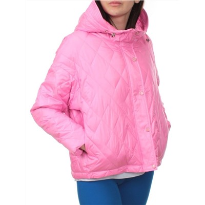 23-026 PINK Куртка оверсайз демисезонная женская (синтепон 100 гр.)