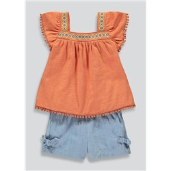 Girls T-Shirt & Shorts Set (9mths-6yrs)