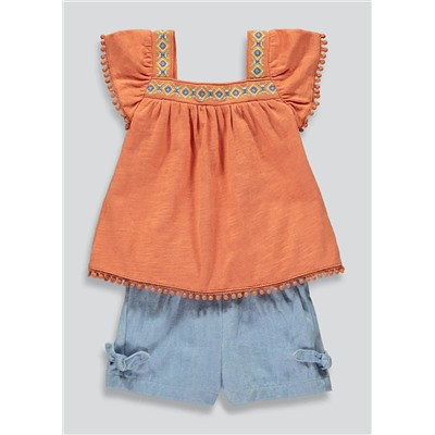Girls T-Shirt & Shorts Set (9mths-6yrs)