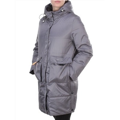 8188 GRAY Пальто демисезонное женское Cloud Lag Cat (100 гр. синтепон)