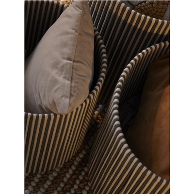 Корзина плетеная Dholak Grey из коллекции Ethnic, размер S