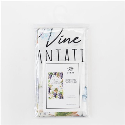 Полотенце «Этель» Vine plantation, 40×73 см, 100% хлопок, саржа 190 г/м²
