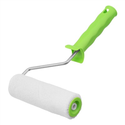 Валик "Велюр" с ручкой, 150 мм, ворс 5 мм, D 36 мм, D ручки 6 мм Сибртех