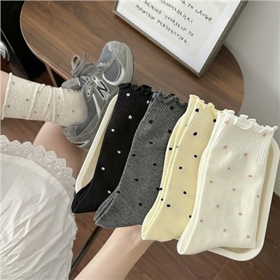 Tide, summer thin Japanese knee socks, mid-length