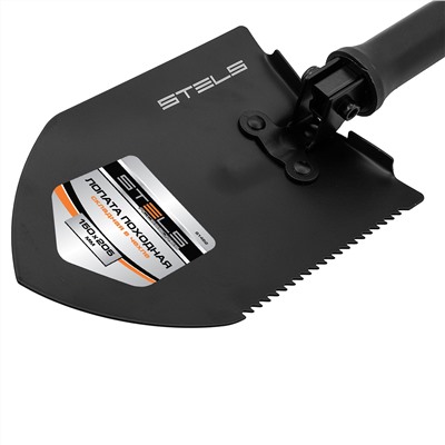 Лопата походная, 150х205х253 - 590 мм, пластик. рукоятка, складная в чехле, Stels