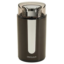 Кофемолка электрическая 250 Вт, 70 г DELTA LUX DE-2202 коричневая