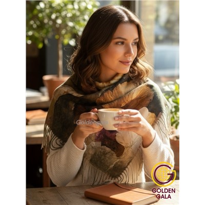 Платок теплый кашемировый с 3D принтом Арт 2591П/07