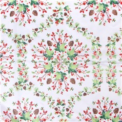 Скатерть Доляна «Хвойный узор» 110×145 см, 100% п/э