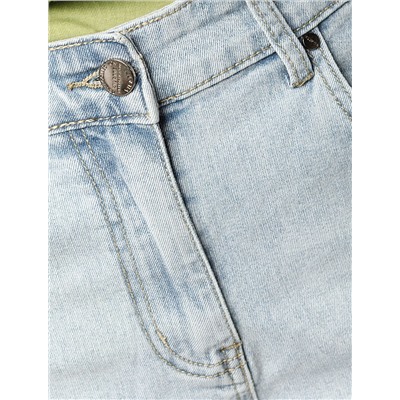 Шорты из эластичного денима