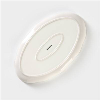 Блюдо Доляна «Млечный путь», 29.5×17.5 см, фарфор, бирюзовое