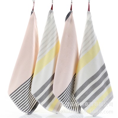 New product Double-layer gauze wool square towel, high-speed square hanging towel, kitchen towel, factory price wholesale cotton gauze