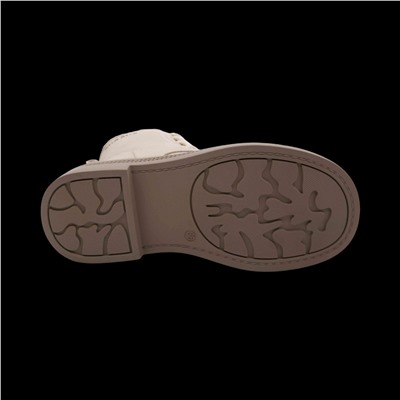 Ботинки из натуральной кожи на меху P-ML01-3 бежевые