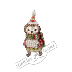 Ежик с гармошкой (стекло) 5,5х6х13,5 см