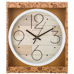 ЧАСЫ НАСТЕННЫЕ КВАРЦЕВЫЕ "MARBLE" ДИАМЕТР=31 СМ. ДИАМЕТР ЦИФЕРБЛАТА=27,5 СМ. ЦВЕТ:ЧЕРНЫЙ (КОР=6ШТ.)