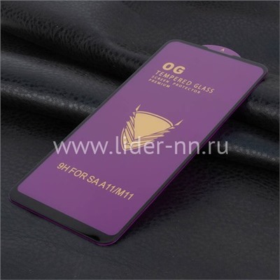 Противоударное стекло на экран для Samsung Galaxy A11/M11 3D OG/DSAILA (без упаковки) черное