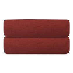 Простыня на резинке изо льна и хлопка цвета копченой паприки из коллекции Essential, 180х200х30 см