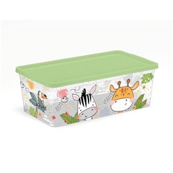 Контейнер для хранения мелочей с крышкой GIRAFFIX 34*19*12см, 5,5л