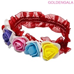 Ободок-повязка детская с бантом ОБ 28 модель 8