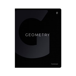 Тетрадь предметная 48л. Greenwich Line "Сolor black" - Геометрия, софт-тач ламинация, выборочный УФ-лак, 70г/м2