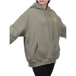 2620 GRAY GREEN Толстовка женская (85% хлопок, 10% полиэстер, 5% спандекс)