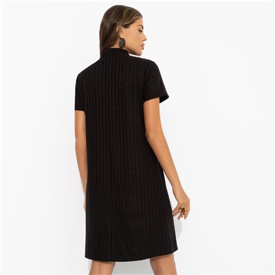 Платье с плетением «косы», Словно впервые (black)
