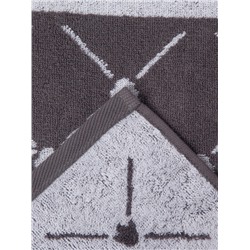 Полотенце махровое Этель King, 70×130 см, 100%, 420 г/м², серое