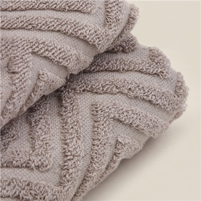Полотенце махровое SL HOME: Geometry "Саббиа" 50х90 см, 83% хлопок, 17% лён, 500 г/м2