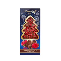 Шоколад молочный с добавлением кусочков сушеной малины (ЕЛОЧКА) 80г