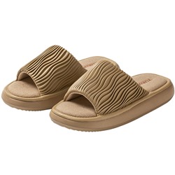 Polyurethane slippers, breathable non-slip footwear indoor, absorbs sweat and smell, cotton and linen