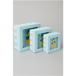 Набор подарочных коробок 3 в 1 «Lemon glass», 15*15*6.5-17*17*8-19*19*9.5