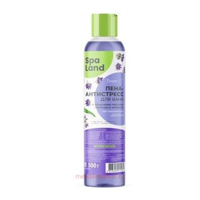 Белита SPA Land Пена-антистресс для ванн с эфирными маслами лаванды и мелиссы 500 мл