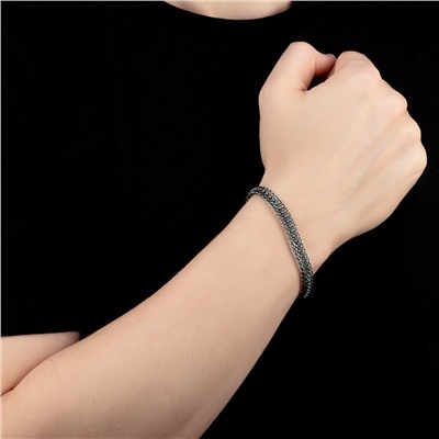 Браслет Скорпион с алмазной огранкой черненый