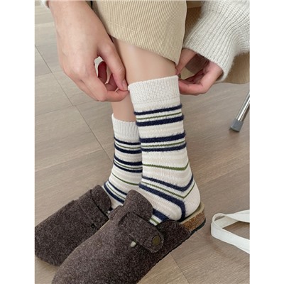 Keep warm brand cute demi-season knee socks, Korean style, mid-length