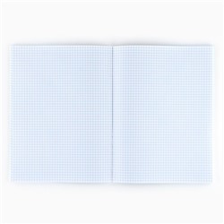 Тетрадь в клетку, А4, 96 л., на скрепке, блок №1, Black minimalism