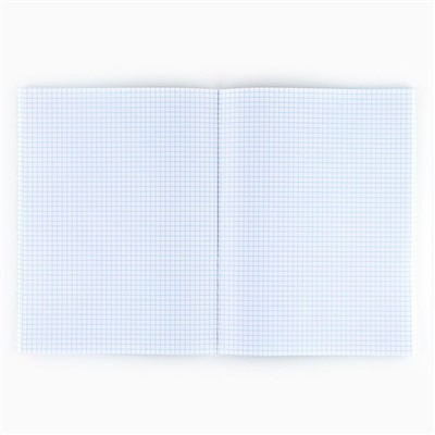 Тетрадь в клетку, А4, 96 л., на скрепке, блок №1, Black minimalism