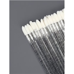 Аппликаторы для помады и блеска, набор 50 шт., 9 см, прозрачные