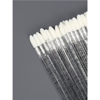 Аппликаторы для помады и блеска, набор 50 шт., 9 см, прозрачные