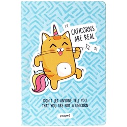 Обложка для паспорта MESHU "Caticorns", ПВХ, 2 кармана