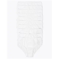 10pk Pure Cotton Knickers (2-16 Yrs)