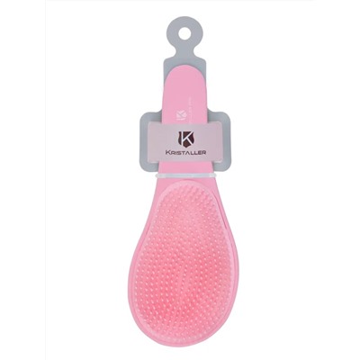 Kristaller Расчёска массажная для волос / Капля 2085, пластик, 19,5 см, розовый