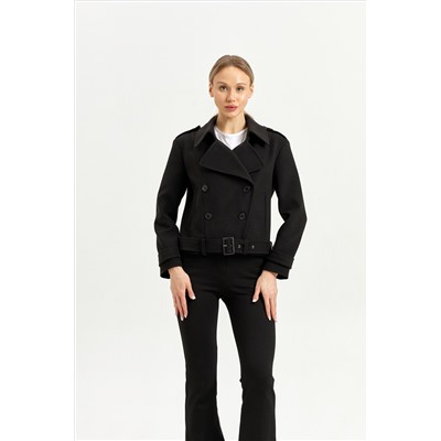 Полупальто женское демисезонное 25999 (черный)