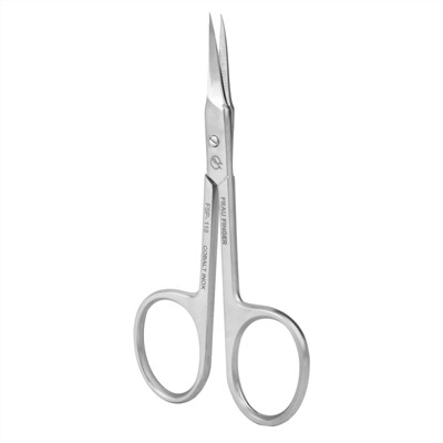 Frau Finger Ножницы маникюрные для кутикулы изогнутые / Professional FSP-118DP, матовые, ручная заточка, 10 см