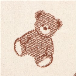 Полотенце махровое Этель Teddy bear, 50×90 см, 100% хлопок, 420 г/м², бежево-коричневое