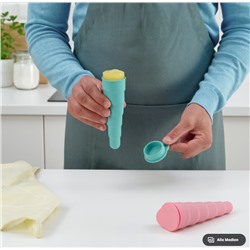 UPPFYLLD Form für Eis, aufklappbar türkis/rosa, 16 cm