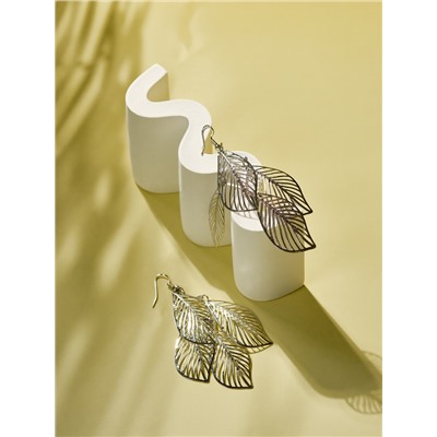 Серьги висячие «Шелест» листопад, цвет МИКС, 9,8 см